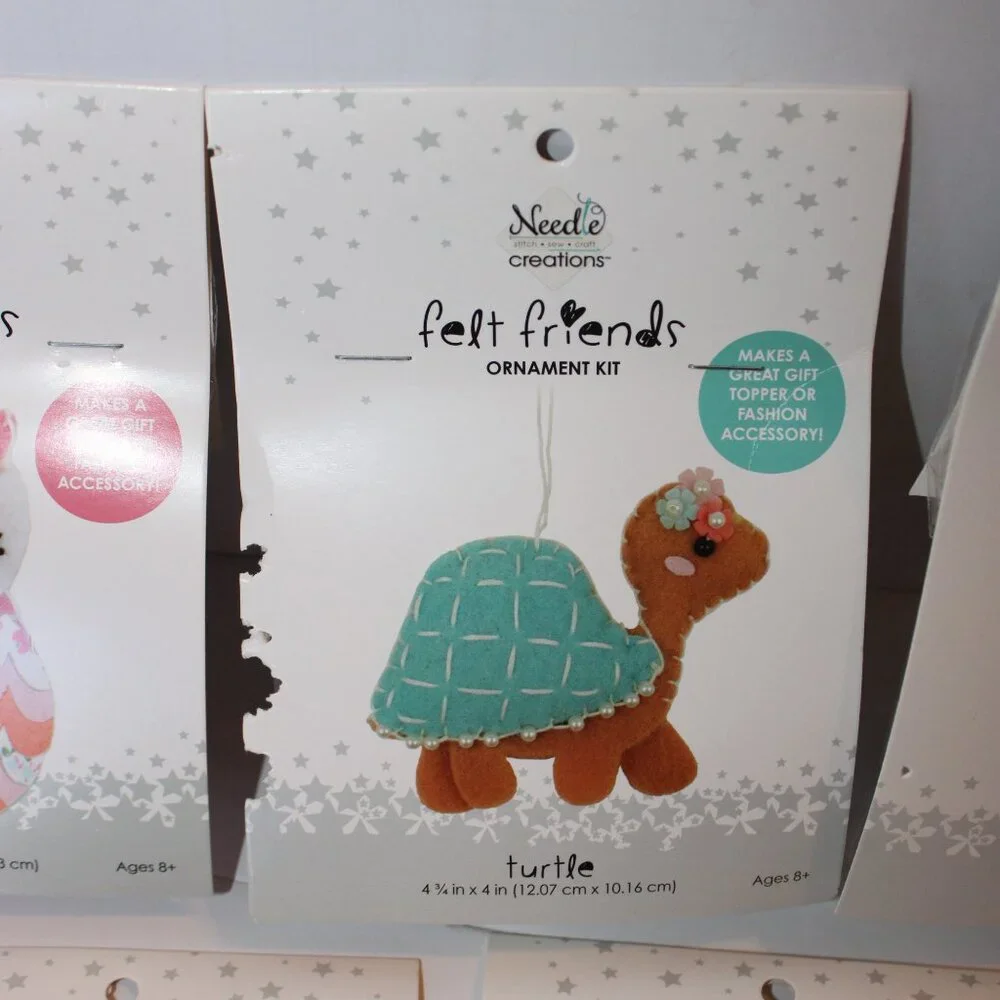 Felt Friends Ornament Kit Set of 5 - Picture 3 of 6